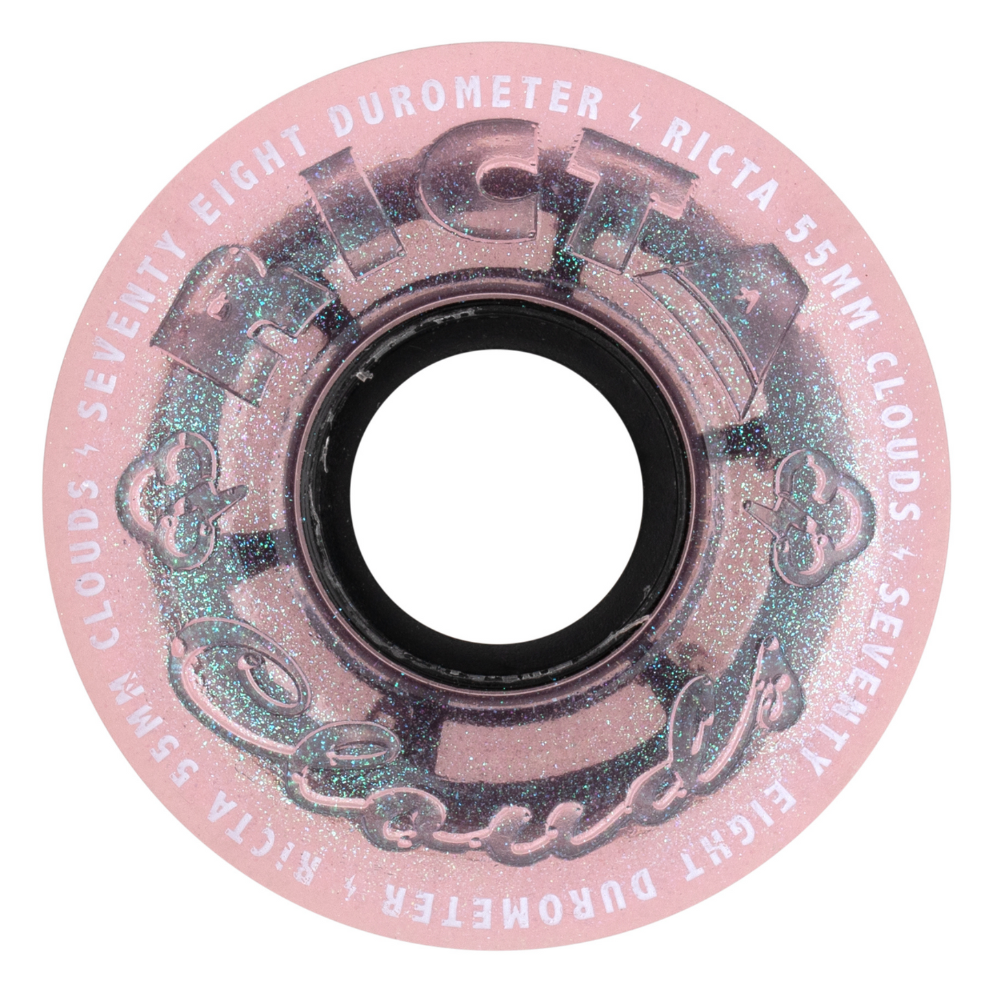 55mm 78a Iridescent Ricta Clouds Pink