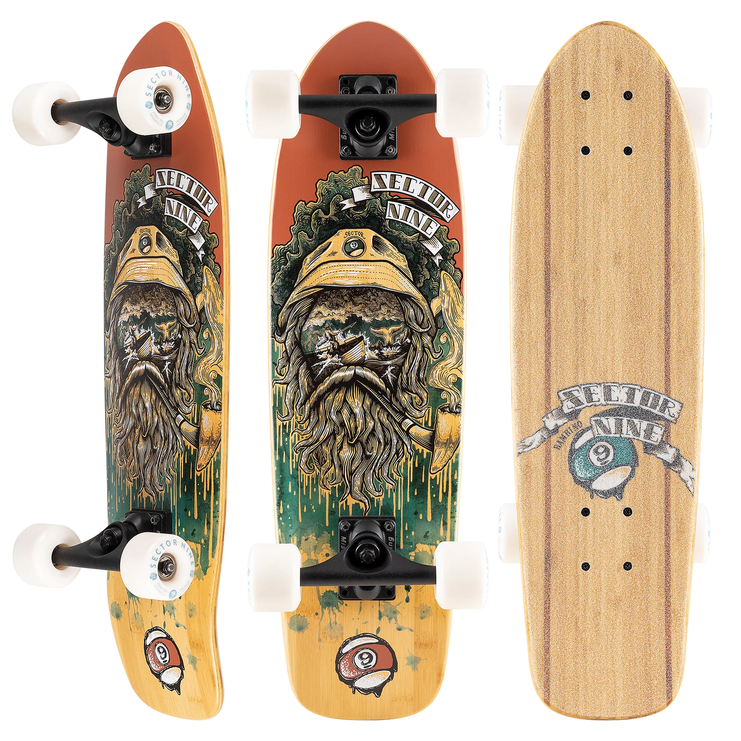 Bambino Skipper Complete Skateboard 26.5" X 7.5"