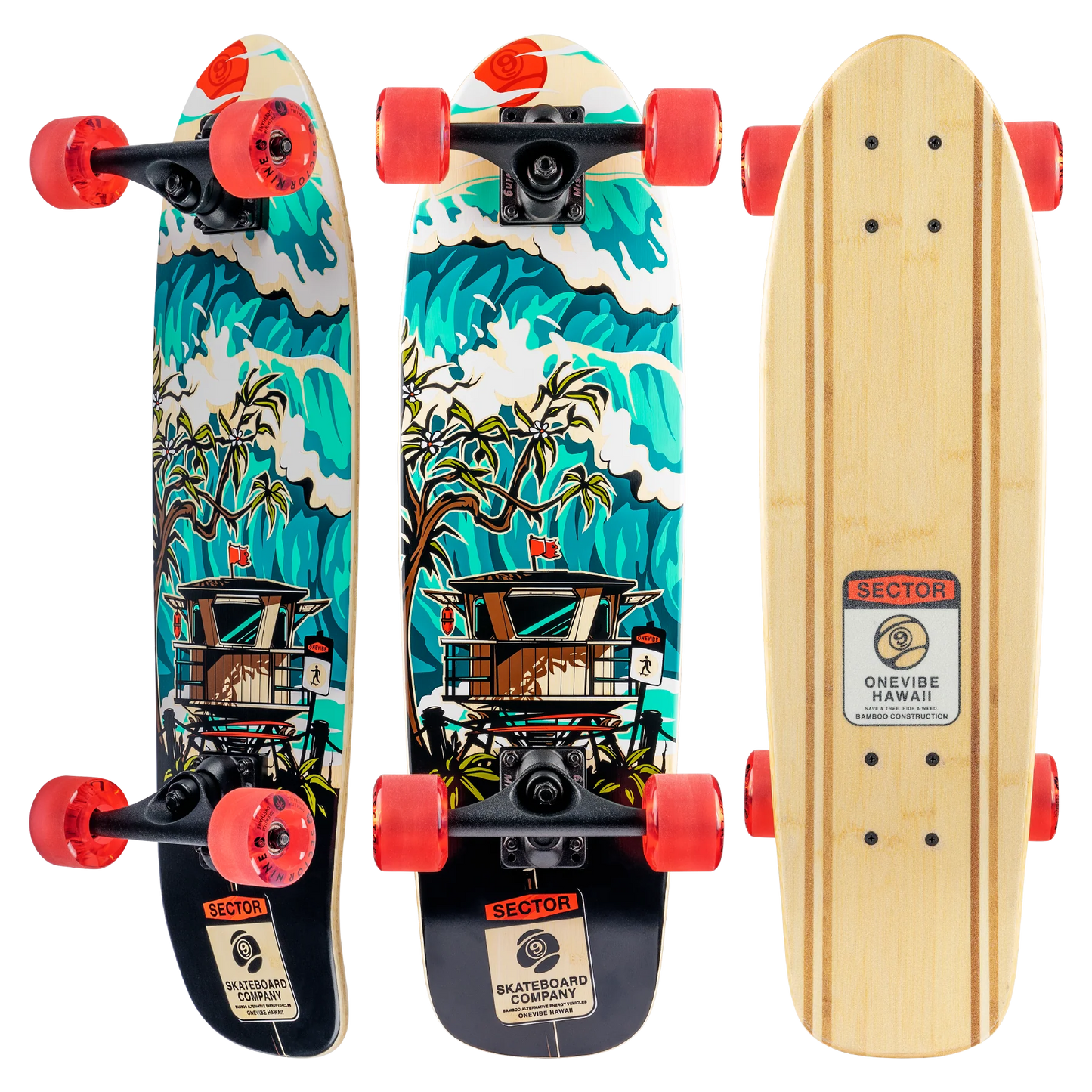 Bambino Shorebreak Complete Skateboard 26.5" X 7.5"