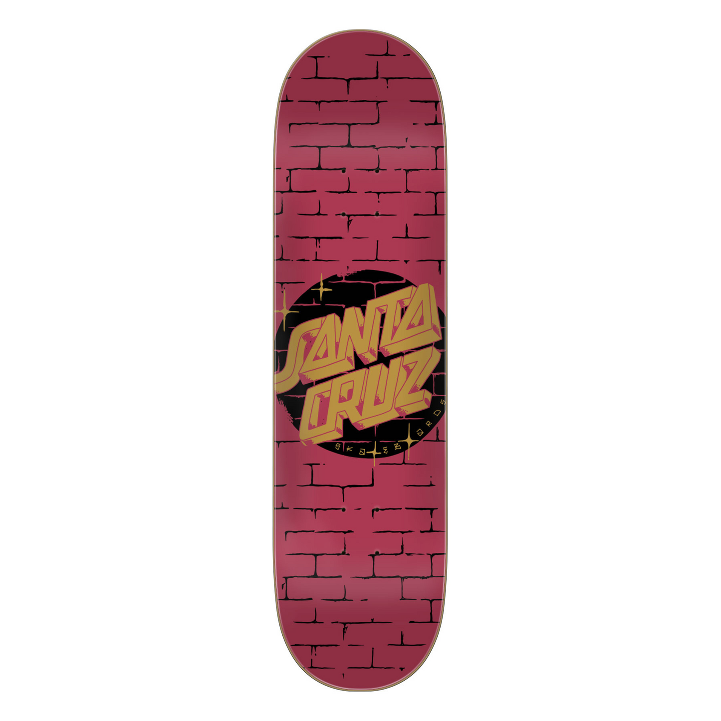 8.25" X 31.8" Scrawl Brick Dot Santa Crus Skateboard Deck