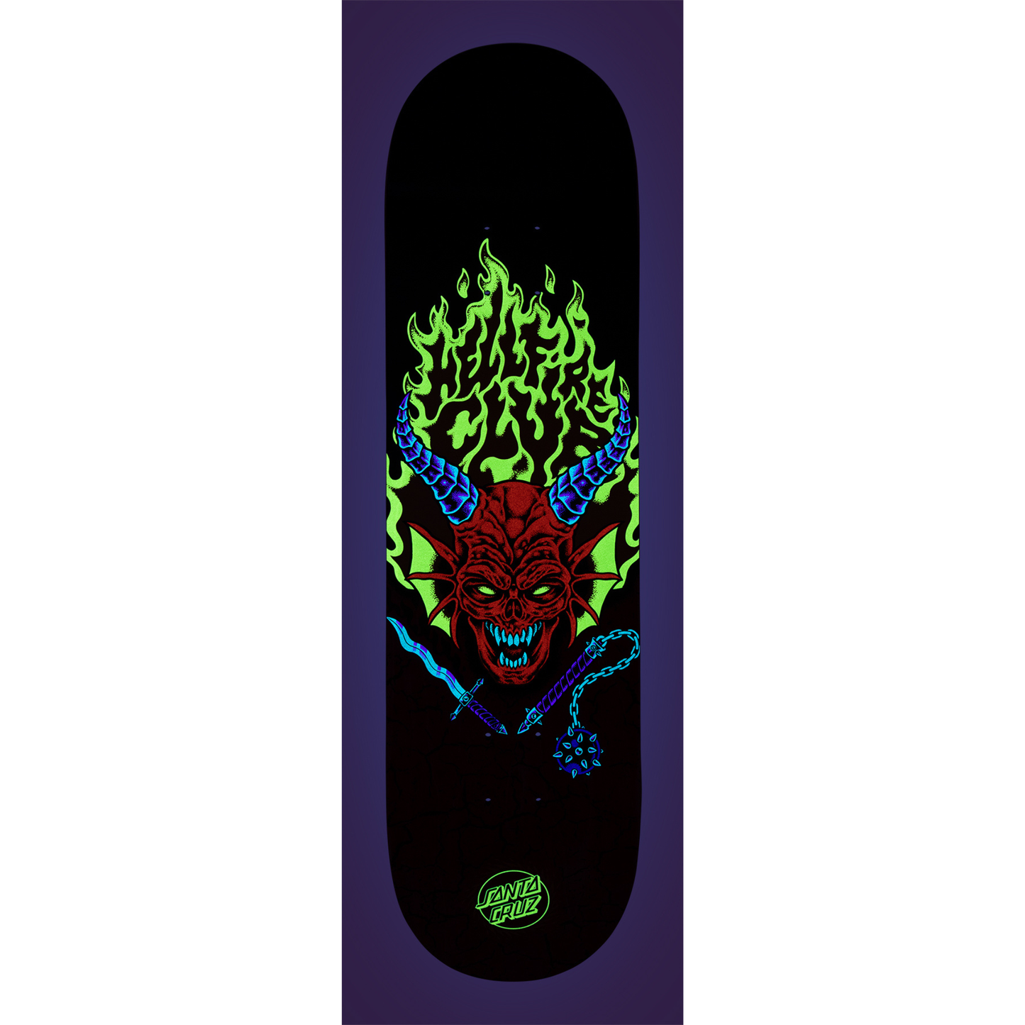 Stranger Things Hellfire Club 8.25" X 31.8" Santa Cruz Deck