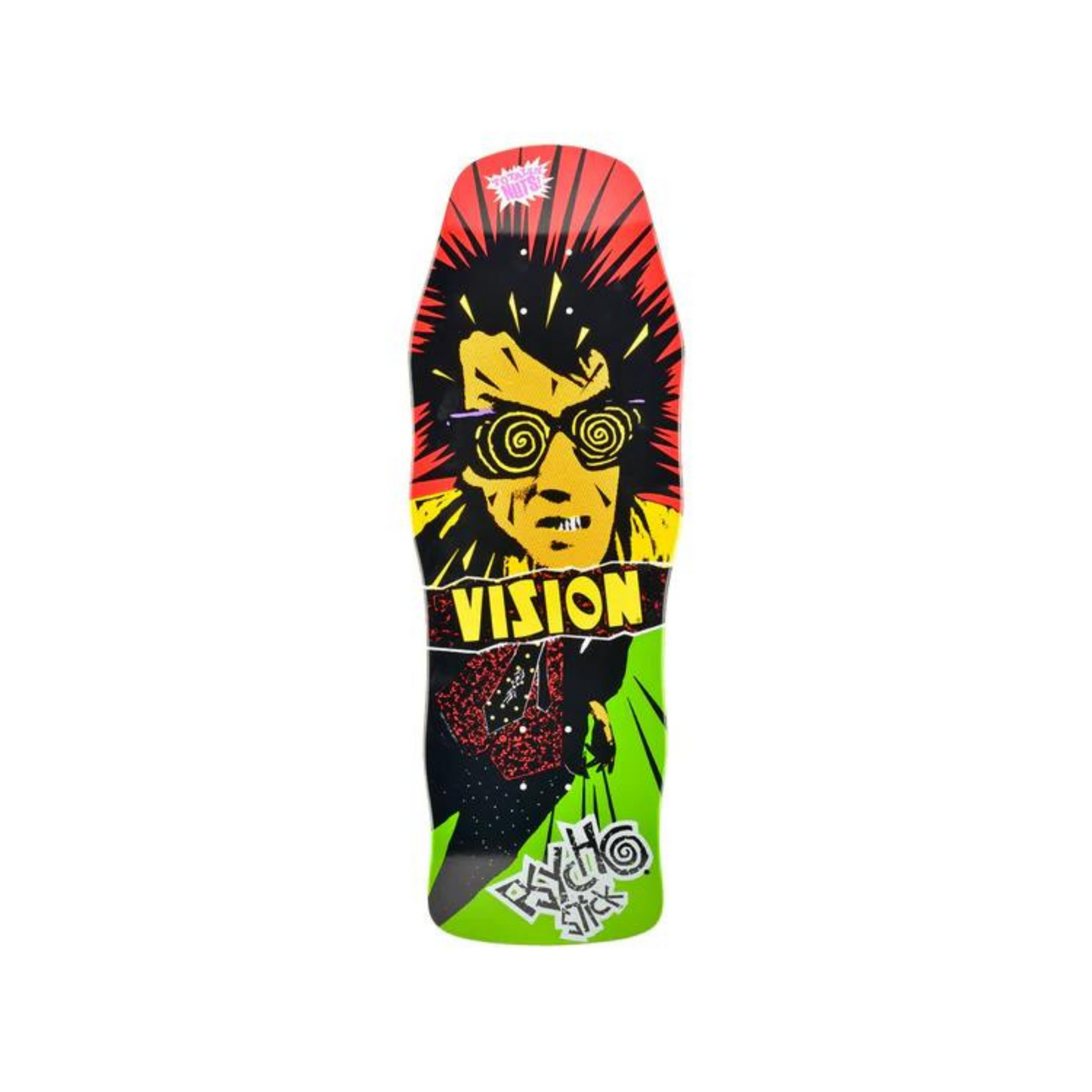 Vision Psycho Stick Modern Concave Deck Rasta - 10" X 29.75"