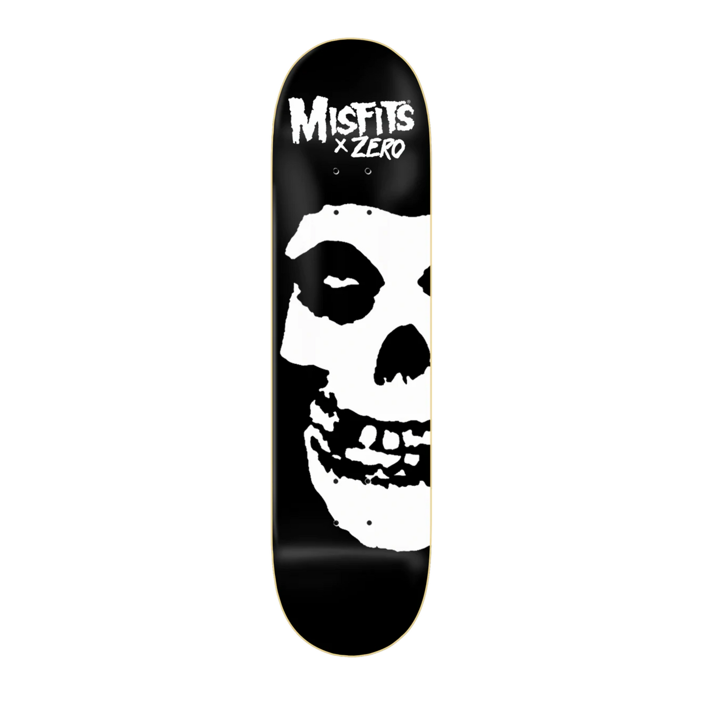 MISFITS FIEND SKULL - HAND-SCREENED - BLACK/WHITE - 8.25"