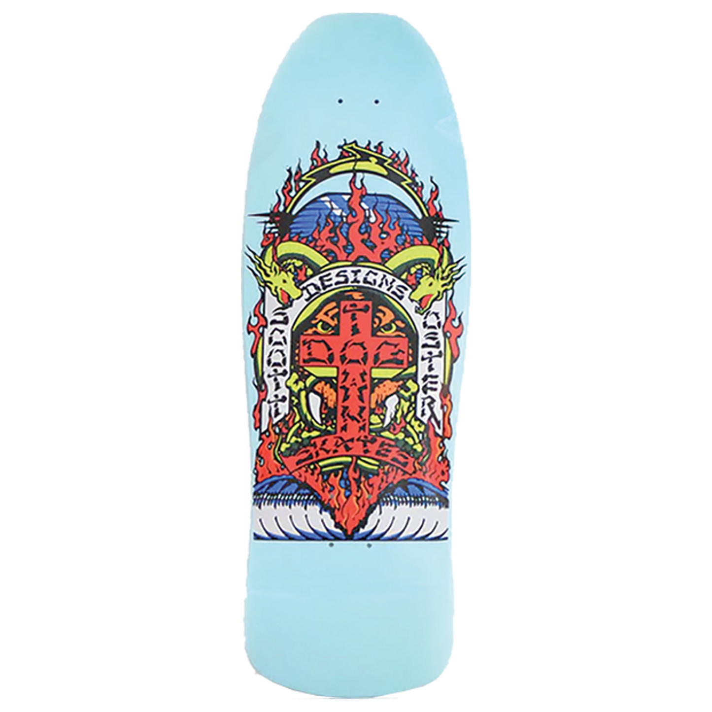 Dogtown Scott Oster 80's Reissue Skateboard Deck 10.25" X 30.875" - Sky Blue Gloss