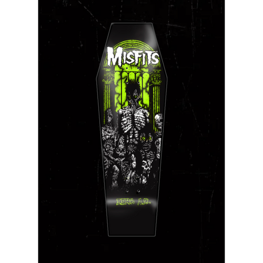 Zero Misfits Earth A.D. Coffin Shaped Skateboard Deck - 10.5"