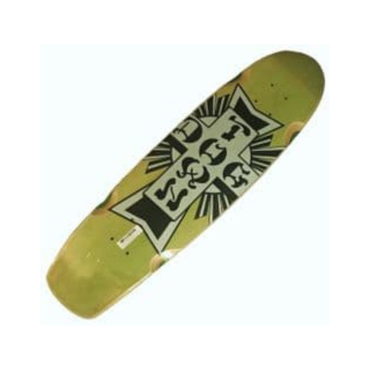 Dogtown Cross Cruiser Deck 7.75" X 28.5" Green Stain Silver Cross