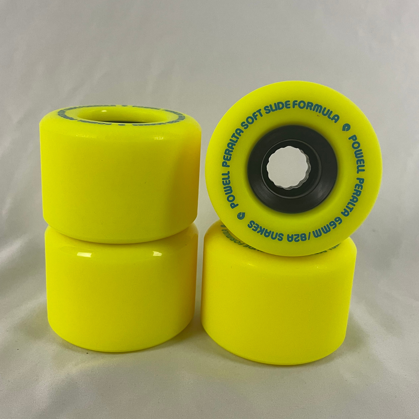 Powell Peralta Snakes Skateboard Wheels 66mm 82A 4pk Yellow