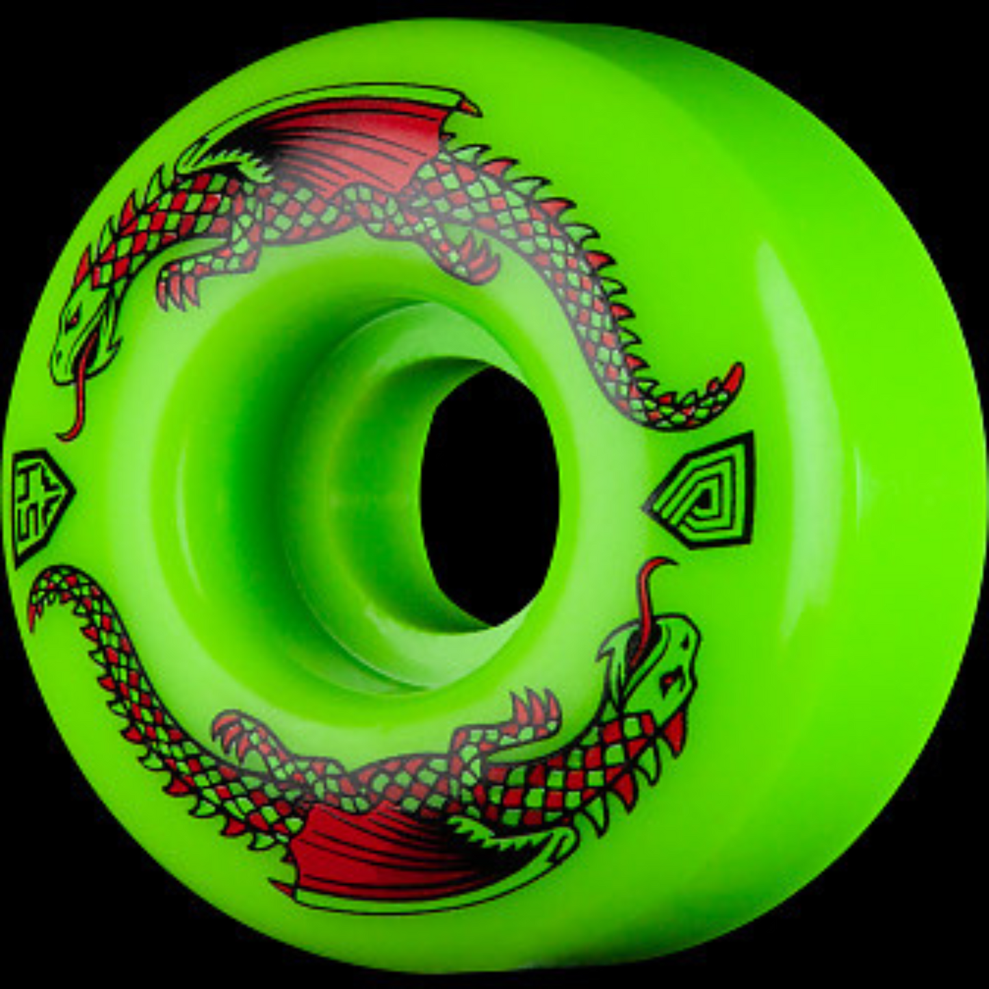 Powell Peralta Dragon Formula Skateboard Wheels 54mm X 34mm 93a