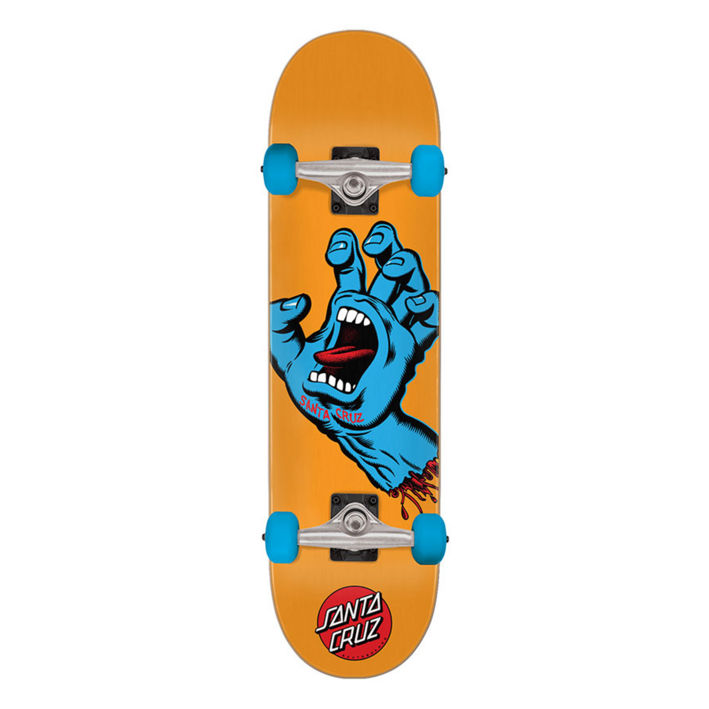 Santa Cruz 7.80" Mid Screaming Hand Skateboard Complete