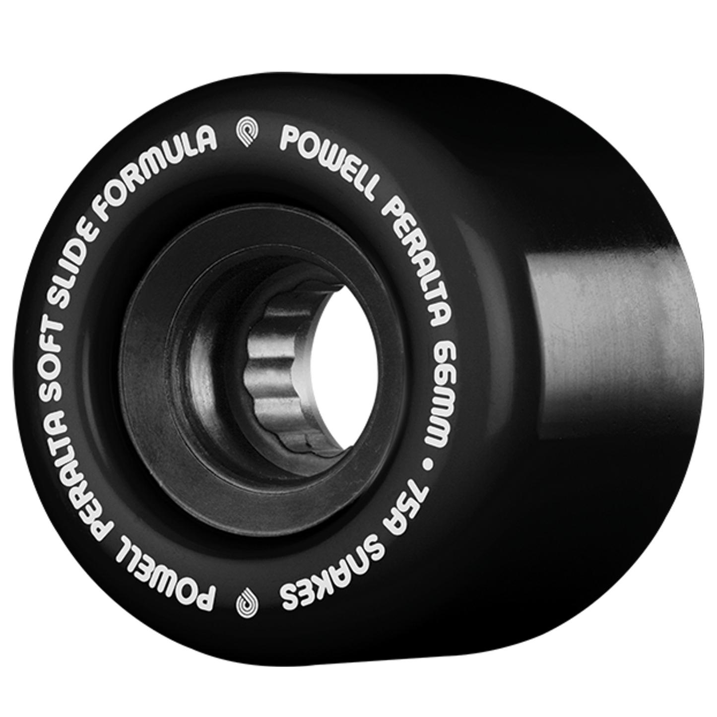 Powell Peralta Snakes Skateboard Wheels - Black 66mm 75a