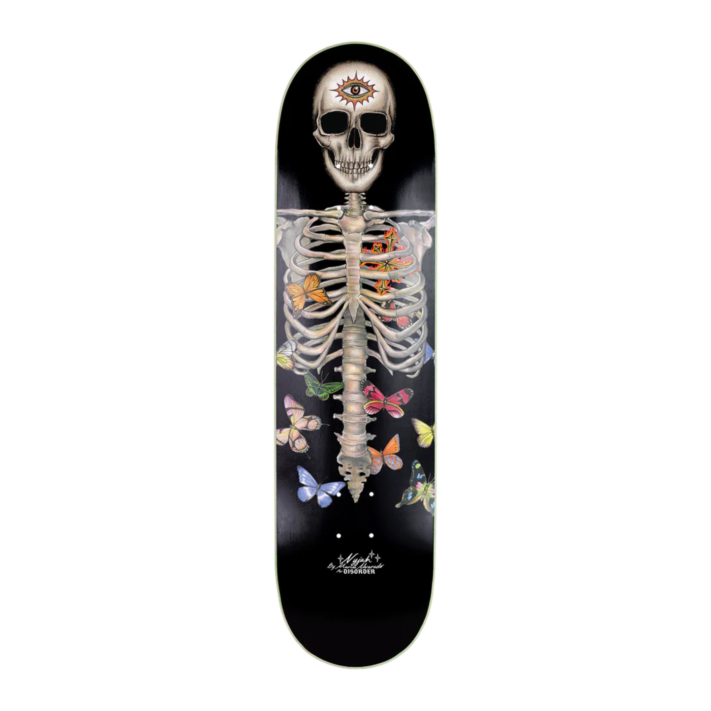 Skeletal Butterfly Nyjah Deck 8.25"
