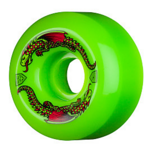 Powel Peralta Dragon Formula Skateboard Wheels 55mm X 35 mm 93a Green
