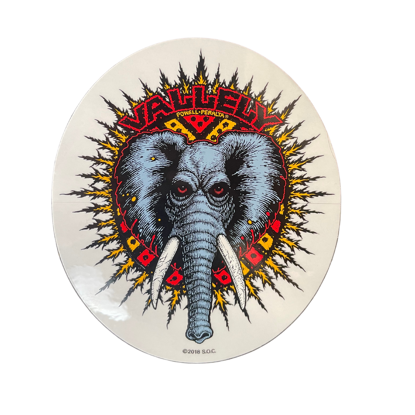Powell Peralta Mike Vallely Elephant Sticker