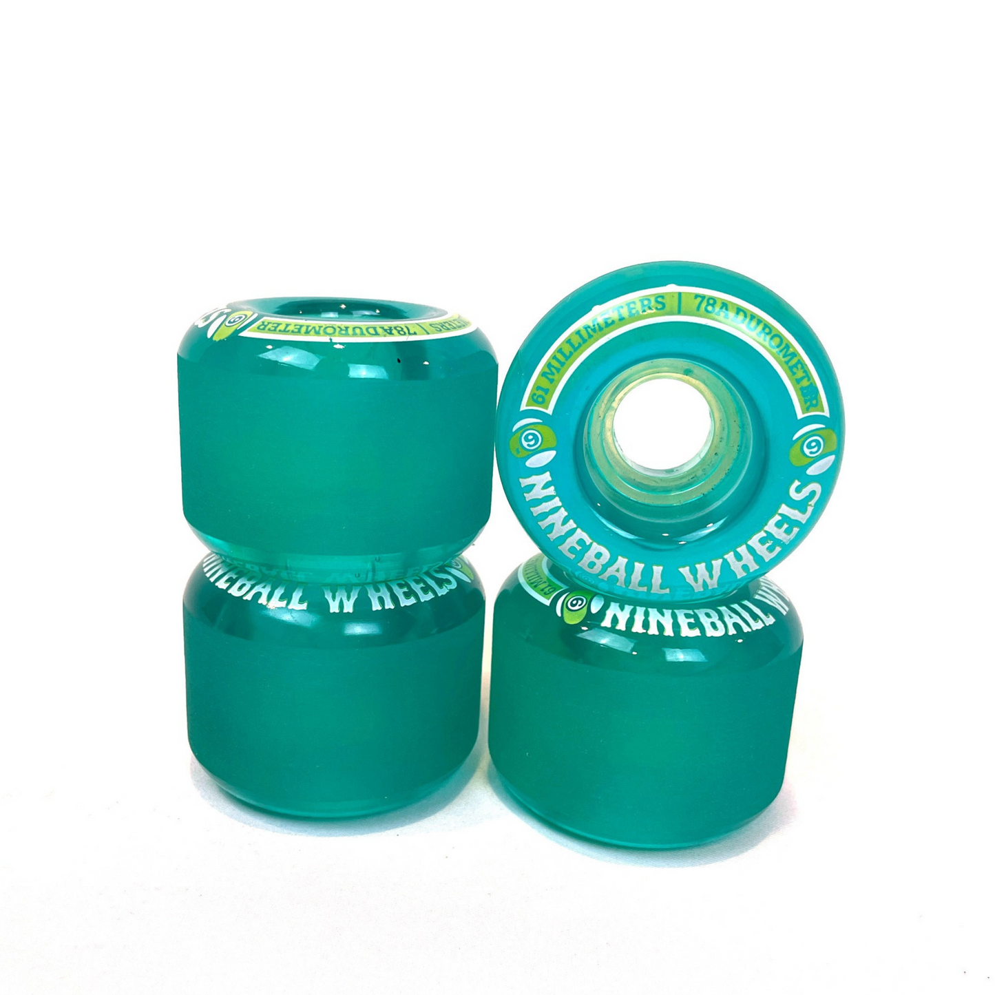 Nineballs Skateboard Wheels 61mm 78a Green