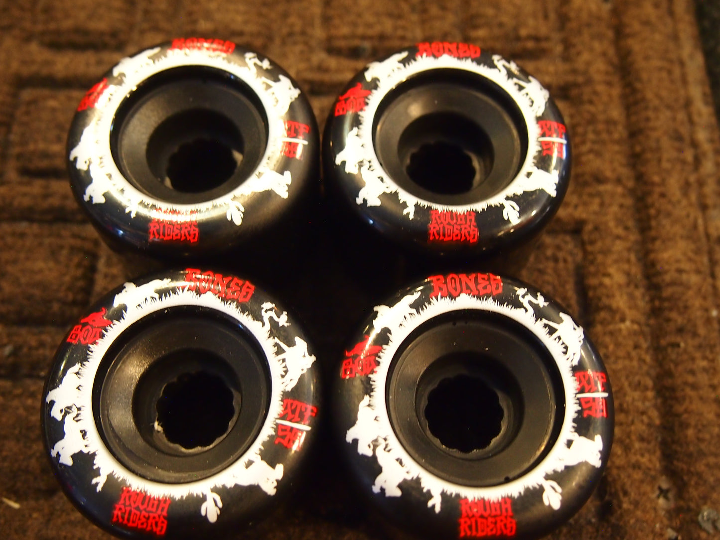 Bones Rough Riders Skateboard Wheels 59mm 80a - Red