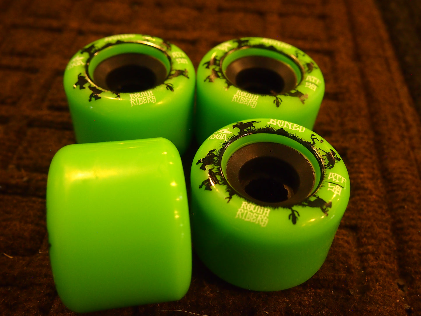 Bones Rough Riders Skateboard Wheels 59mm 80a - Red