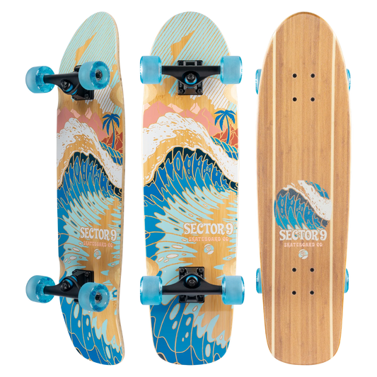 Bamboozler Bora Bora Complete Skateboard 31.5" X 8.625"