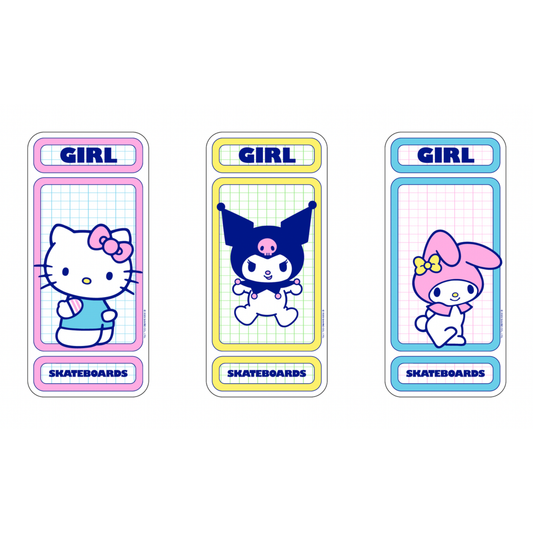 Hello Kitty Rainbow Decal 3 Pk