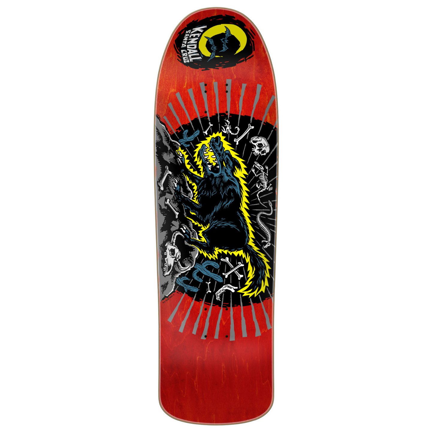 Kendall Wolf Reissue 9.28in X 31.45in Santa Cruz Skateboard Deck