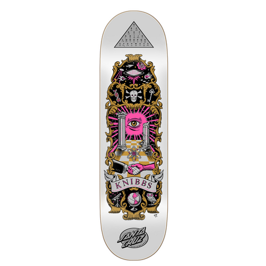 8.5" X 31.80" Knibbs Cryptic Pro Santa Cruz Skateboard Deck