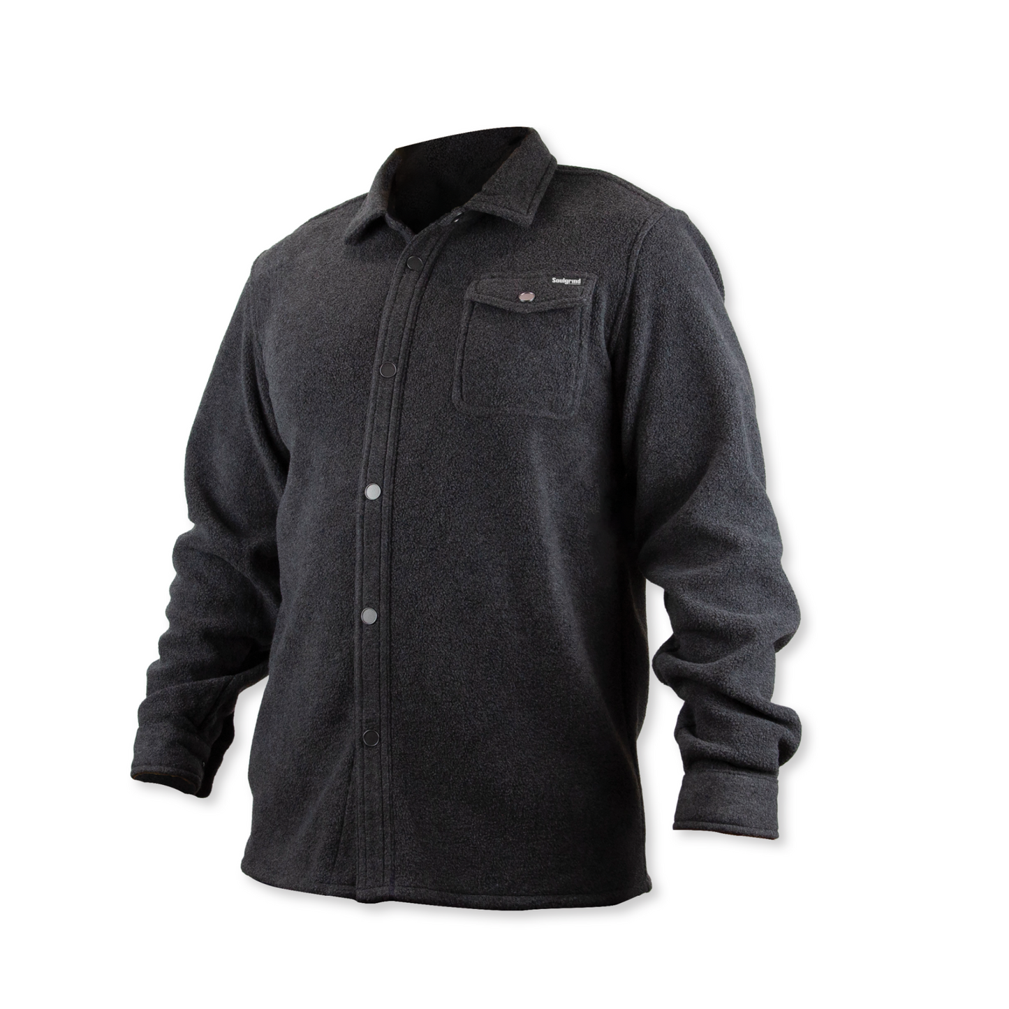 Soul Grind Button-Up Fleece Jacket - MEDIUM