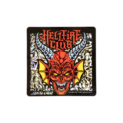 Stranger Things Hellfire Club Flames 9" X 32" Santa Cruz Deck