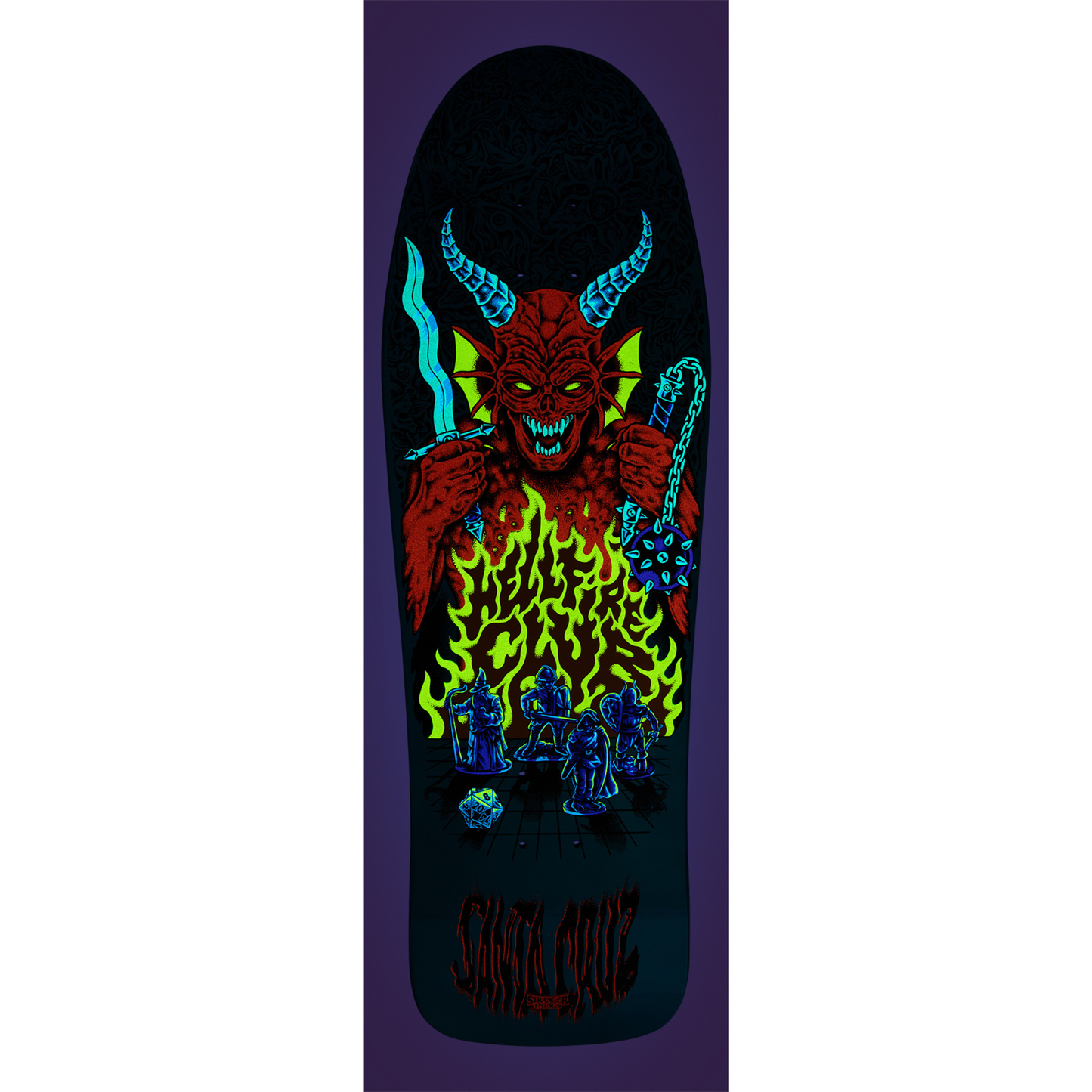 Stranger Things Knox Hellfire Pit 10.07" X 31.275" Santa Cruz Deck