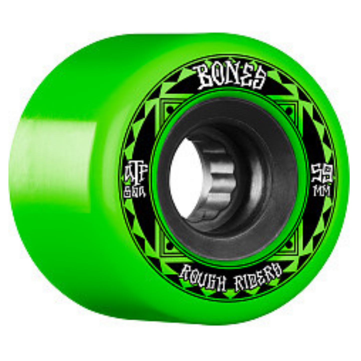 Bones Rough Riders Skateboard Wheels 59mm 80a- Green