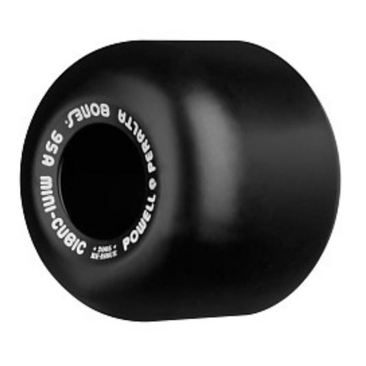 Bones Mini Cubic Skateboard Wheels 95a - Black