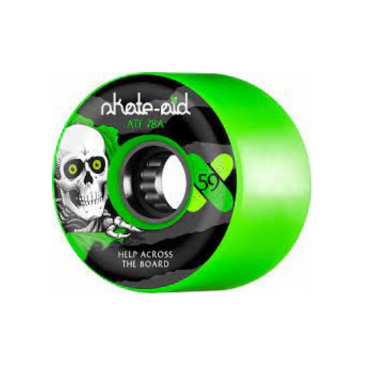 Powell Peralta Skate Aid ATF Skateboard Wheels 59mm 78a Green