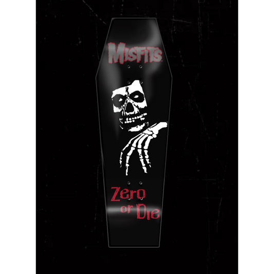 Zero Misfits Legacy Of Brutality Coffin Shaped Skateboard Deck - 10.5"