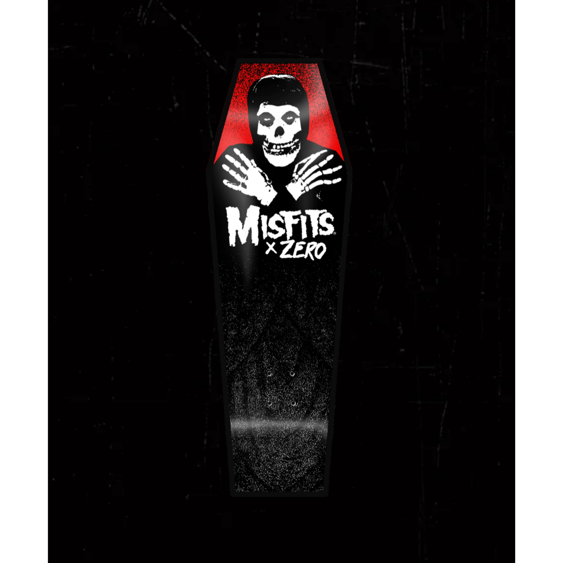 Zero Misfits Fiend Coffin Shaped Skateboard Deck - 10.5