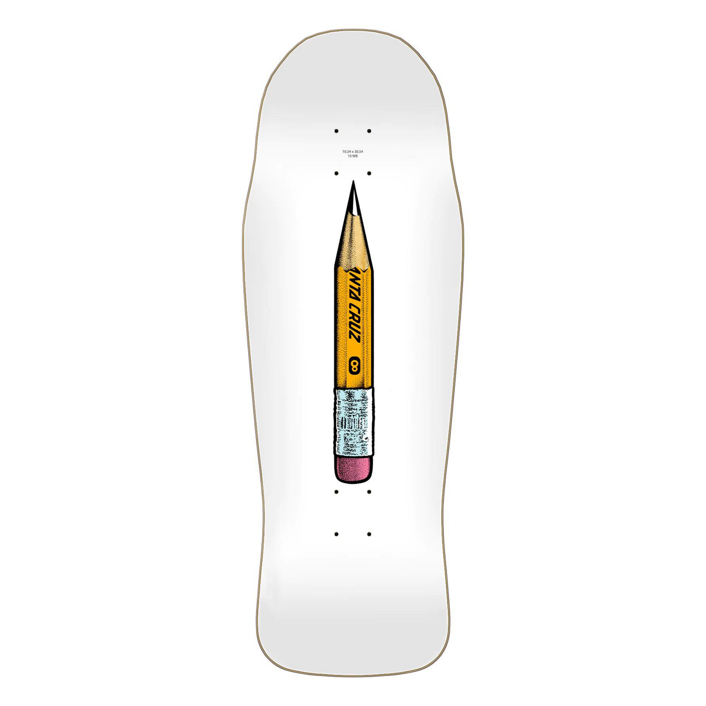 Winkowski Sketchbook Shaoed Santa Cruz Skateboard Deck 10.34" X 30.54"