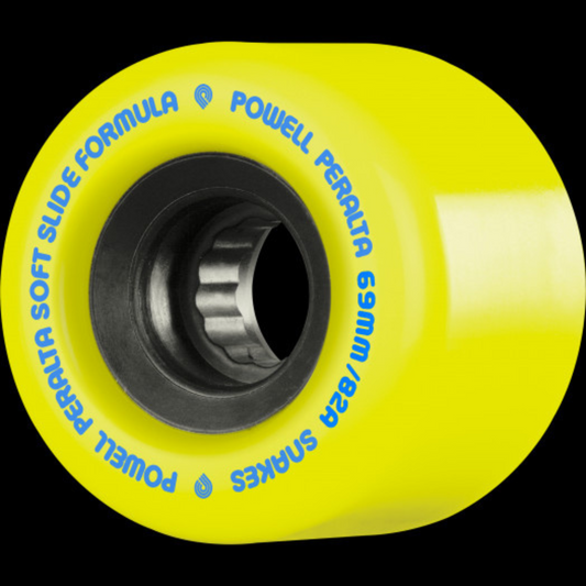 Powell Peralta Snakes Skateboard Wheels 69mm 82a - Yellow