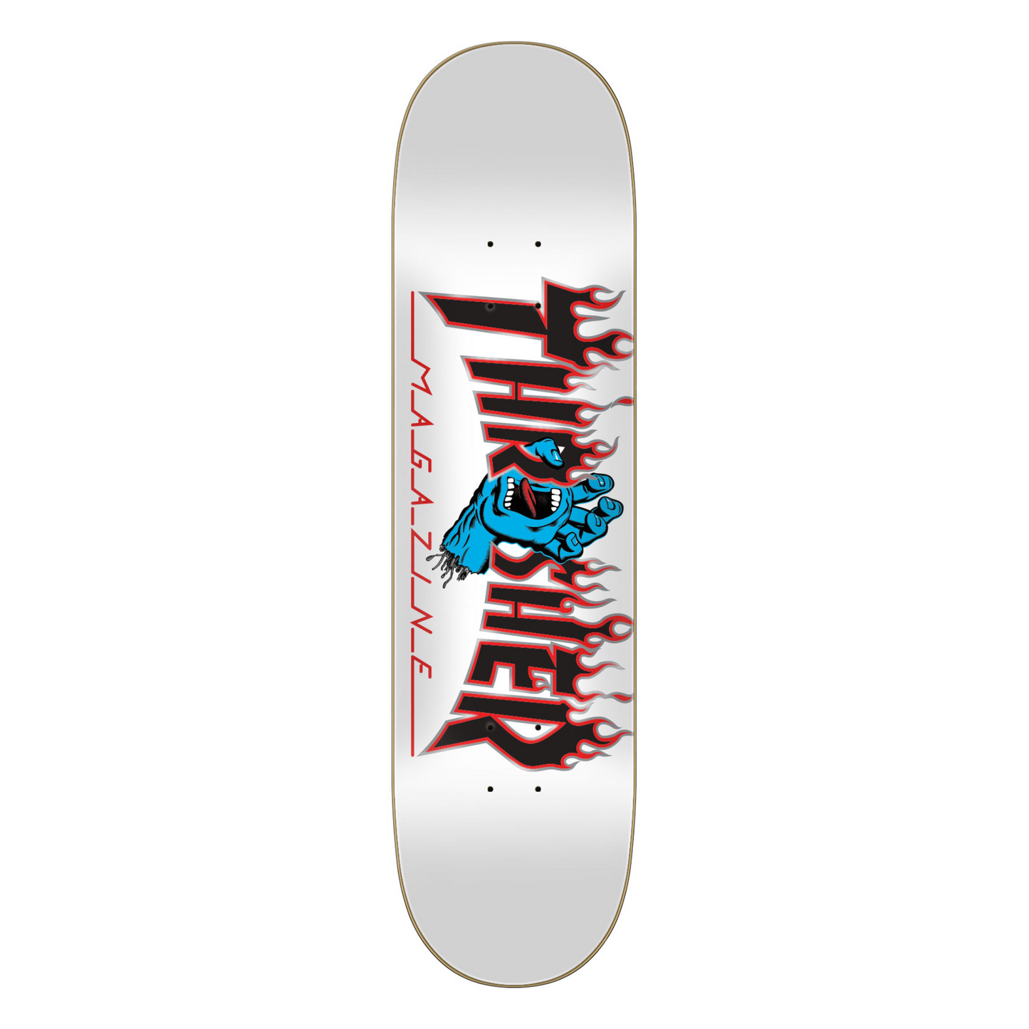 8.0" Thrasher Screaming Flame Logo Santa Cruz Skateboard Deck