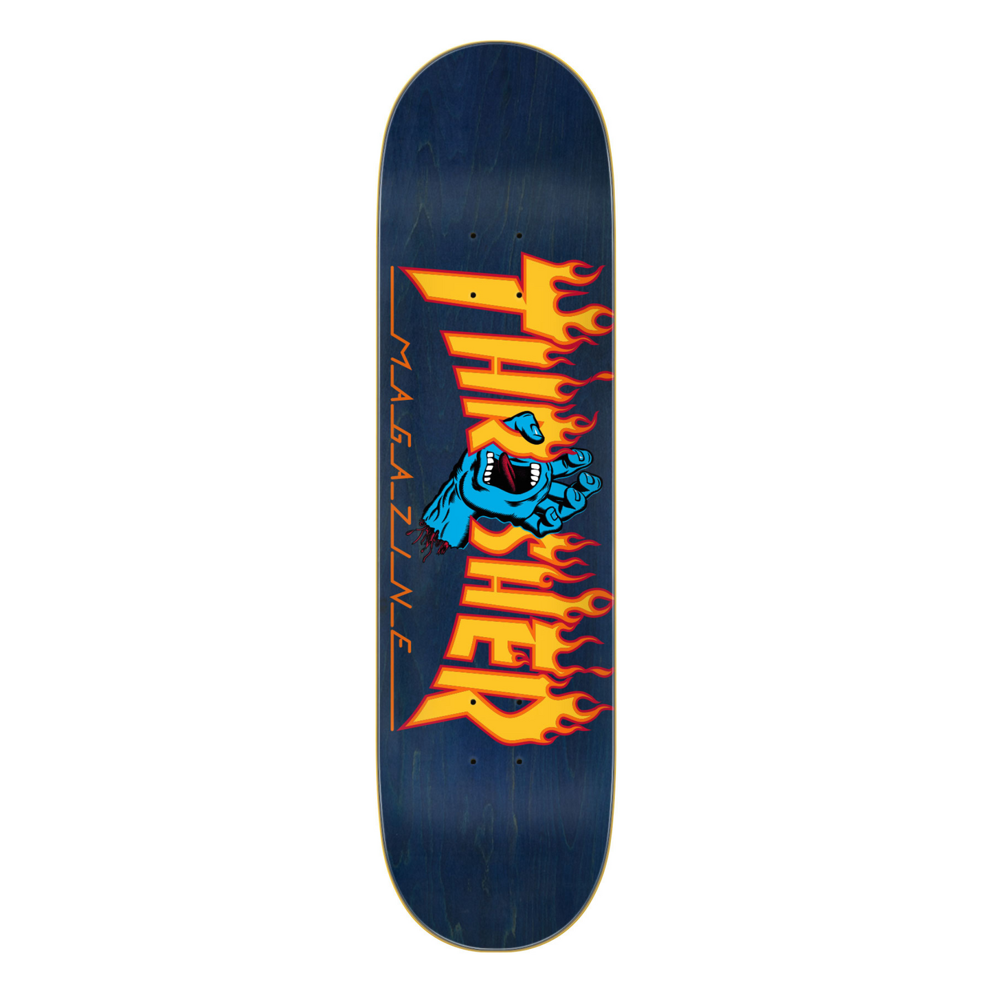 8.25" Thrasher Screaming Flame Logo Santa Cruz Skateboard Deck
