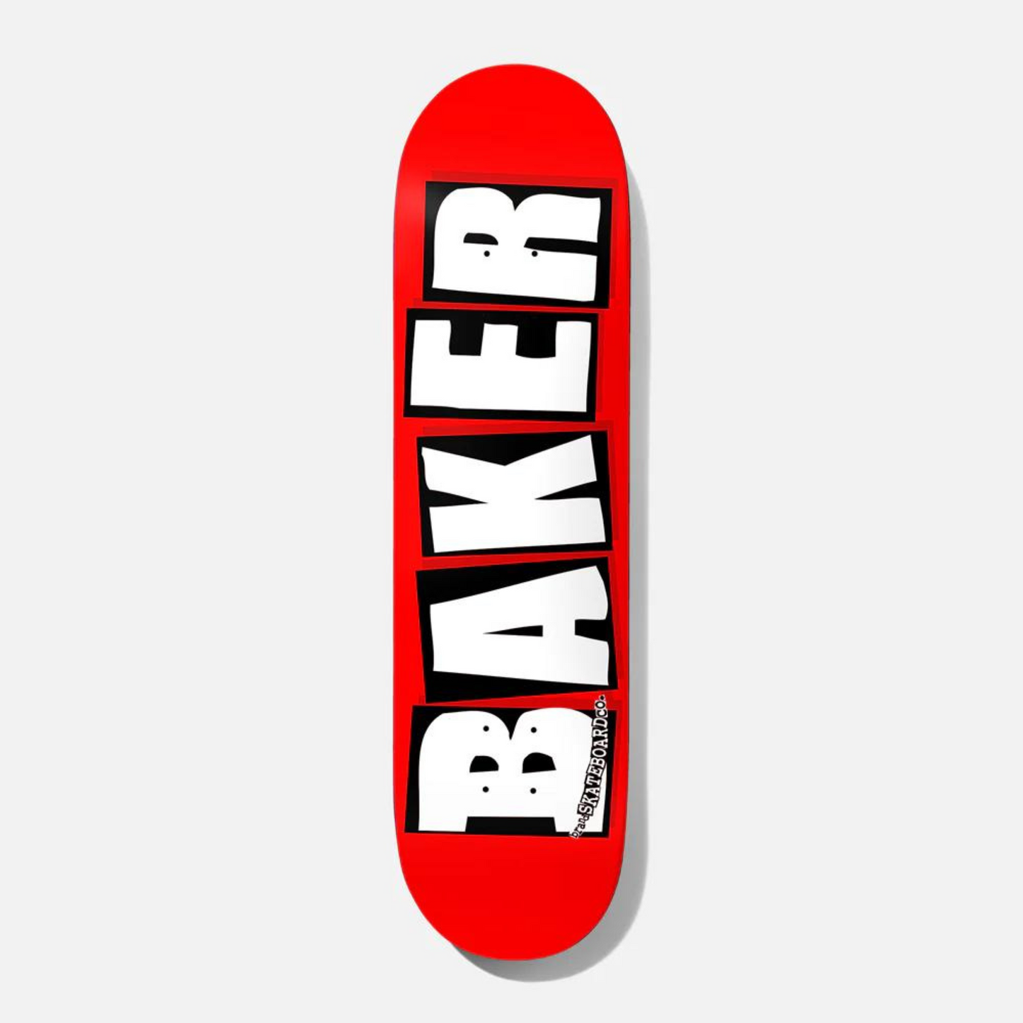 Baker Brand Logo Deck- White 8.0" X 31.5"