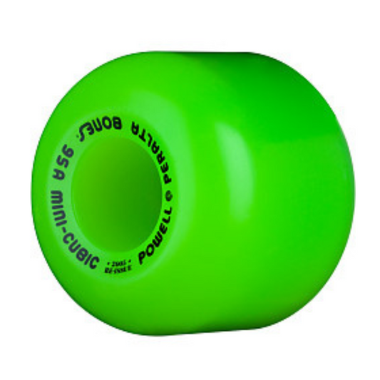 Bones Mini Cubic Skateboard Wheels 95a- Green
