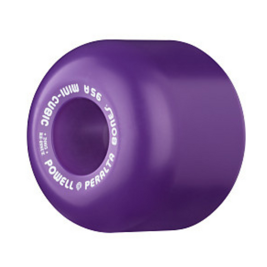 Bones Mini Cubic Skateboard Wheels 95a - Purple