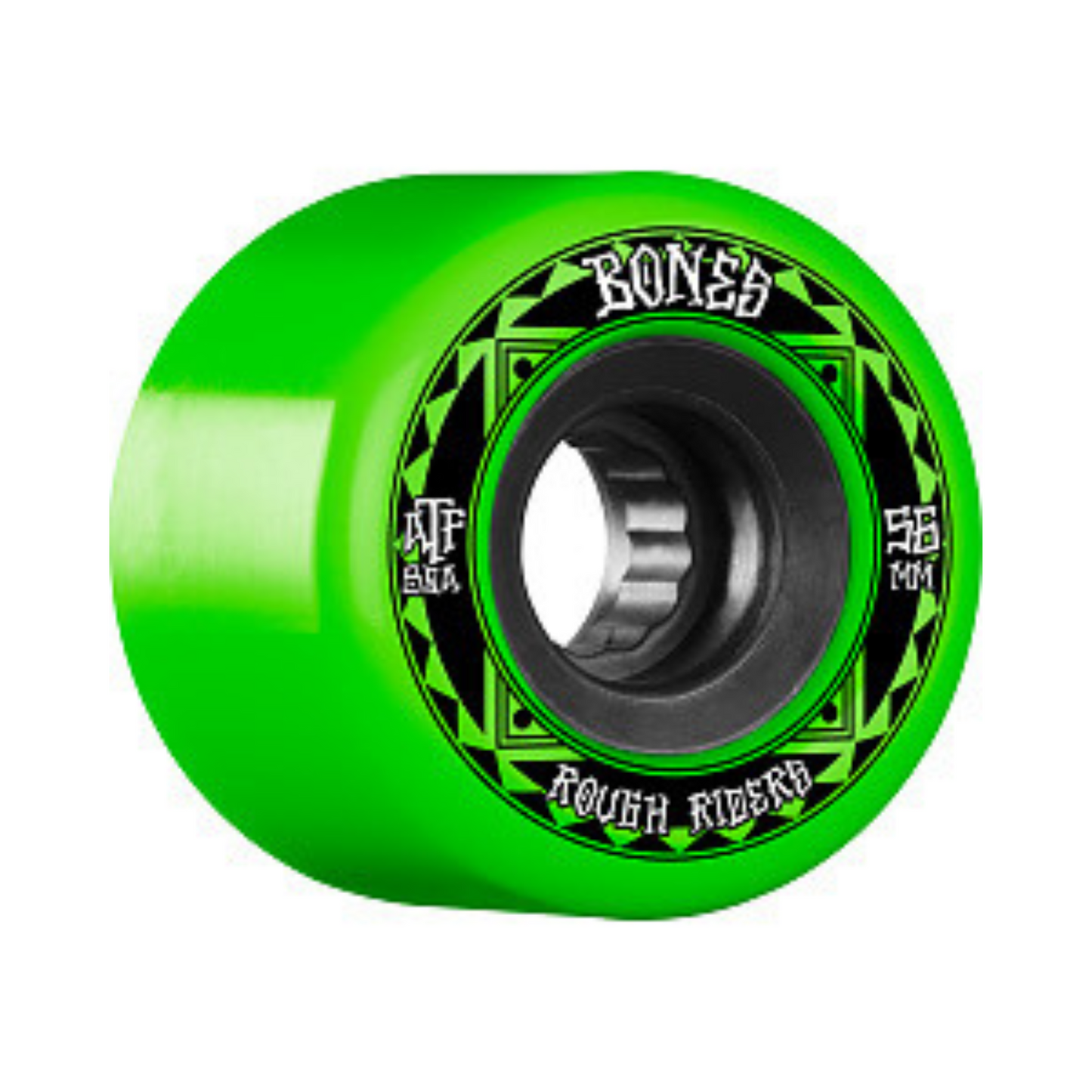 Bones Rough Riders Skateboard Wheels 56mm 80a - Green