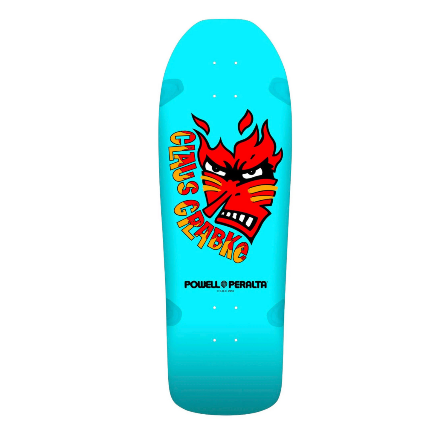 Powell Peralta Claus Grabke  Skateboard Deck AQUA 10.25" X 30.5"