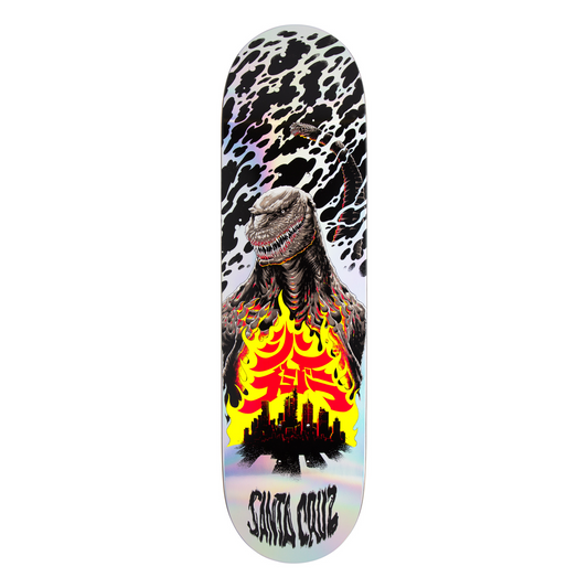 Godzilla Shin Knox Firepit 8.5" X 32.2" Santa Cruz Skateboard Deck