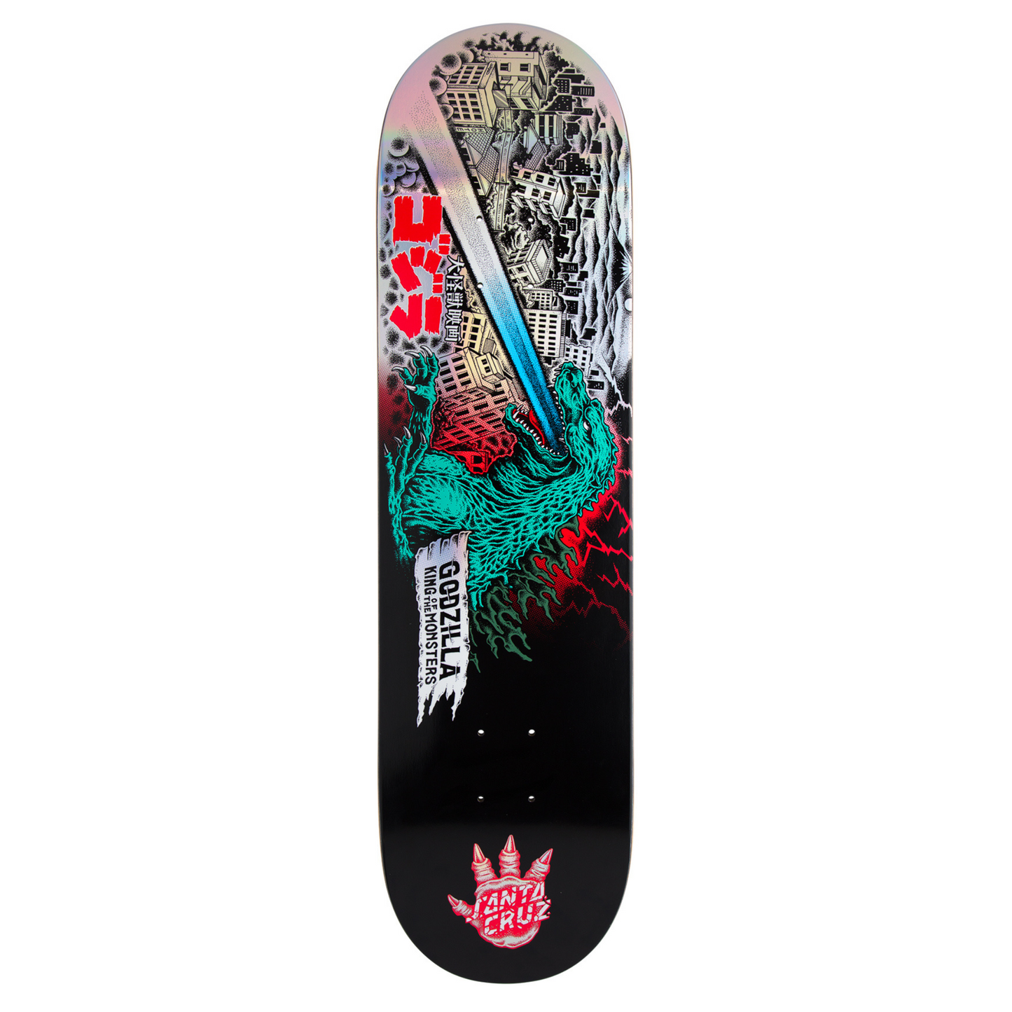 Godzilla O'Brien Reaper 8.25" X 31.8" Santa Cruz Skateboard Deck