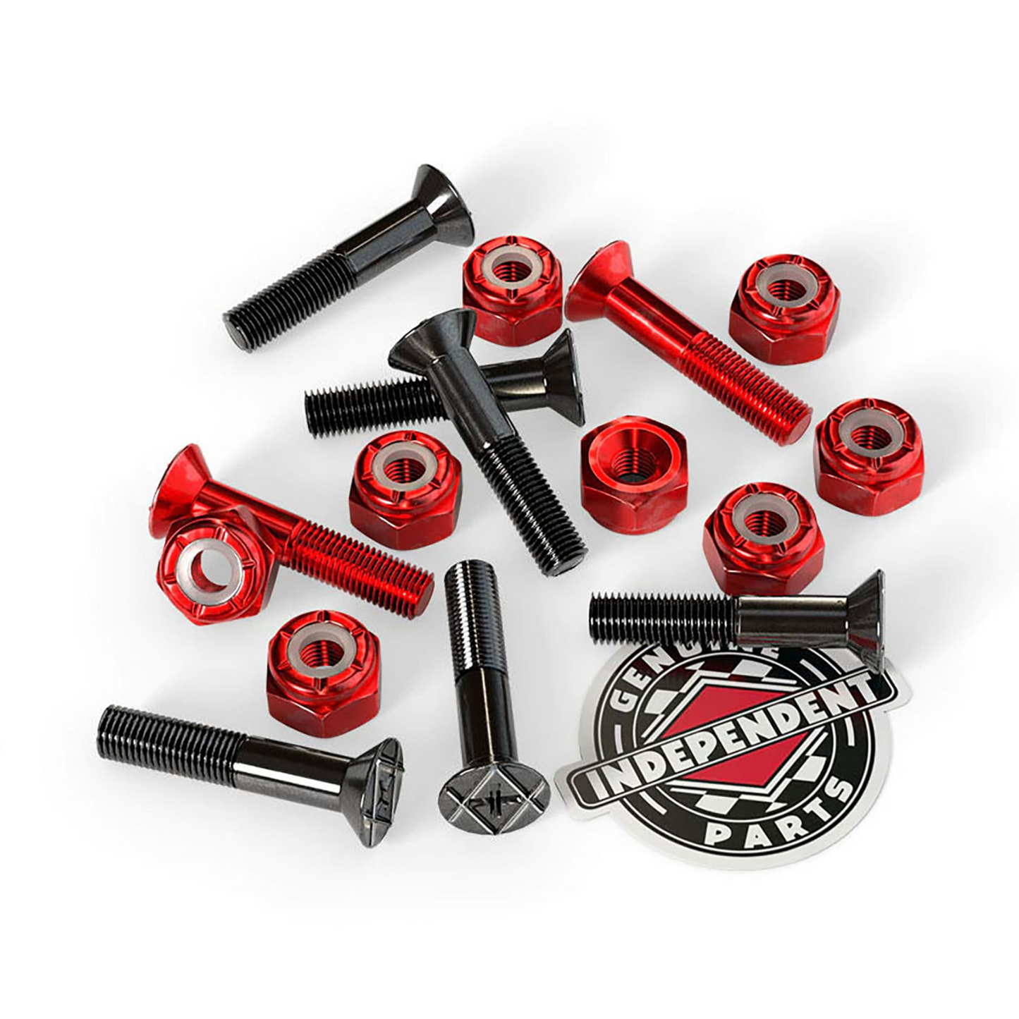 Independent Precision 1" Bolts - Red