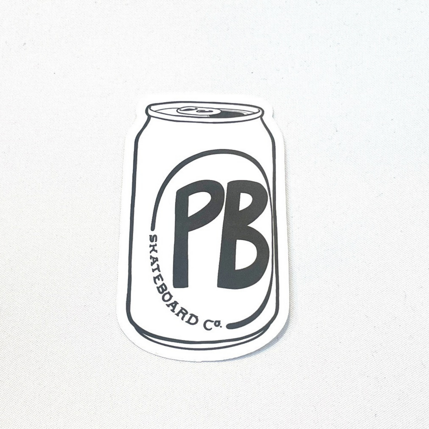 PB Skateboard Co Can Sticker