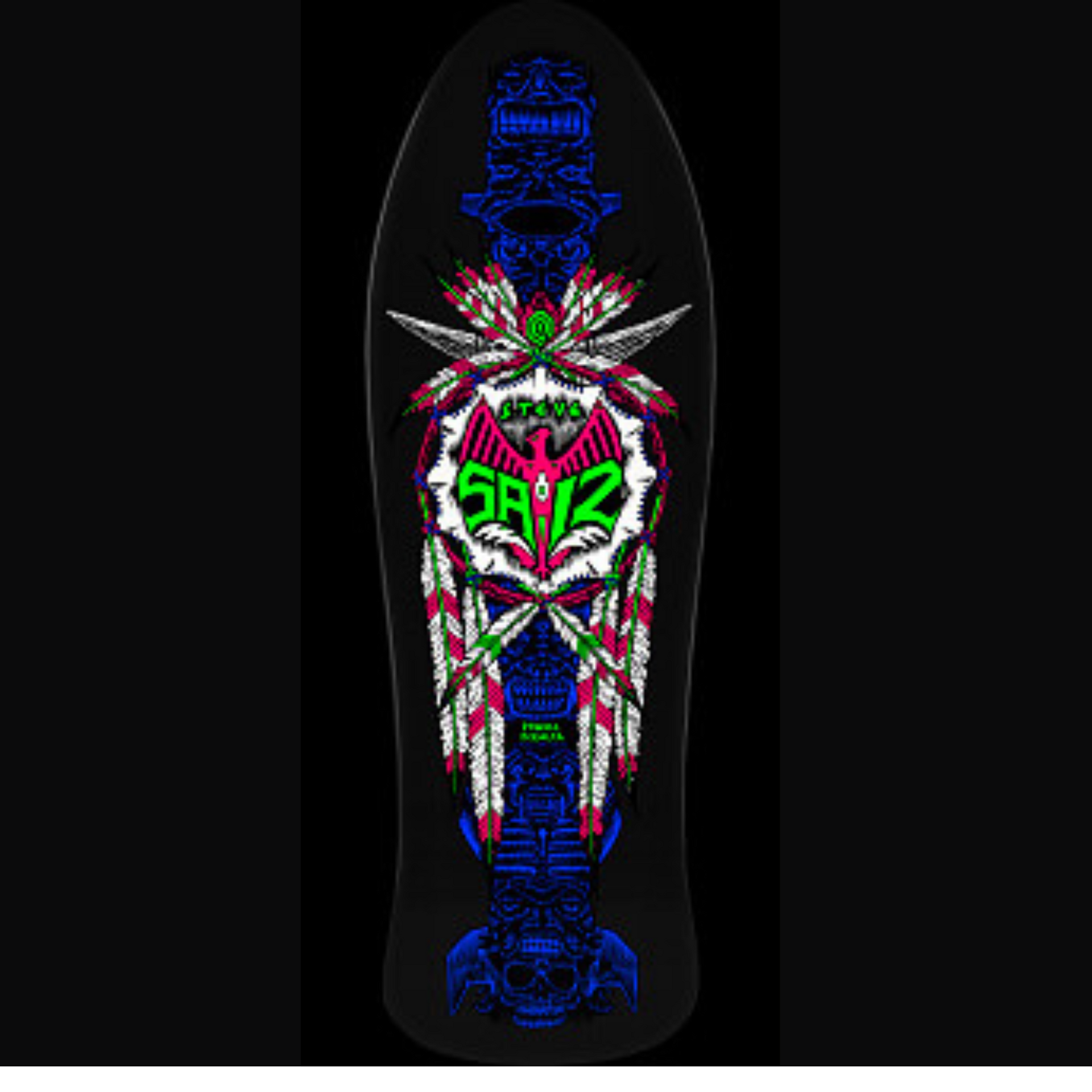 Powell Peralta Steve Saiz Totem Blacklight Skateboard Deck – Soul