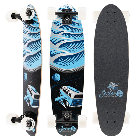 30" X 8" Cosmic Crusher Complete Sector 9 Skateboard