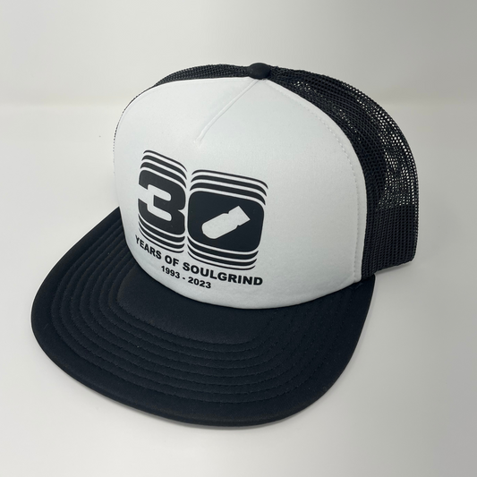30 Years of Soul Grind Hat - Black & White